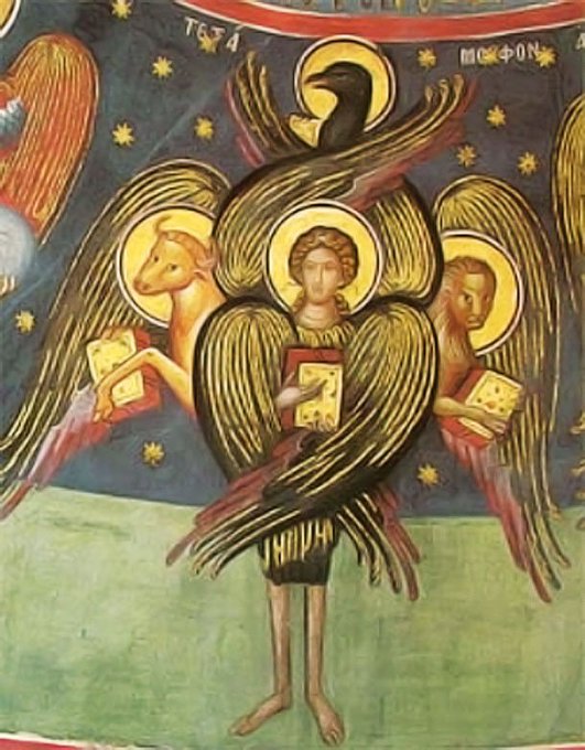 Een cherub volgens de traditioneel-christelijke iconografie