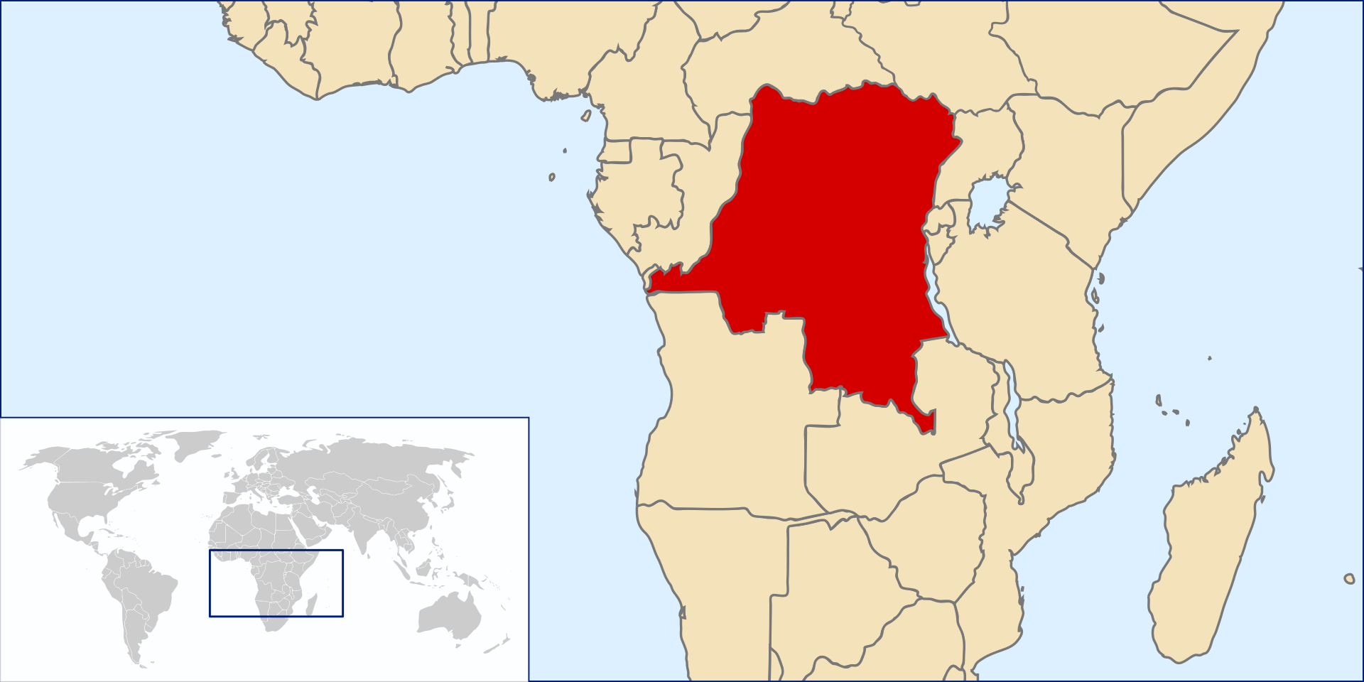 Congo, officieel de Democratische Republiek Congo, kortweg DRC (Frans: République démocratique du Congo), is een land in centraal Afrika.