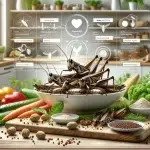 Afbeelding die de gezondheidsvoordelen van het eten van sprinkhanen toont