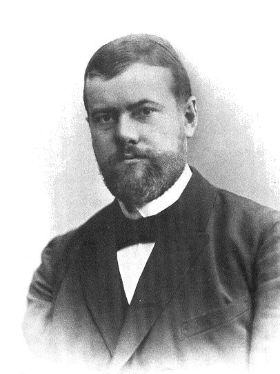 Foto van Max Weber in het jaar 1894.